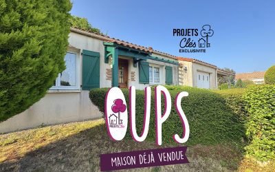 Maison 3 chambres avec garage et jardin clos